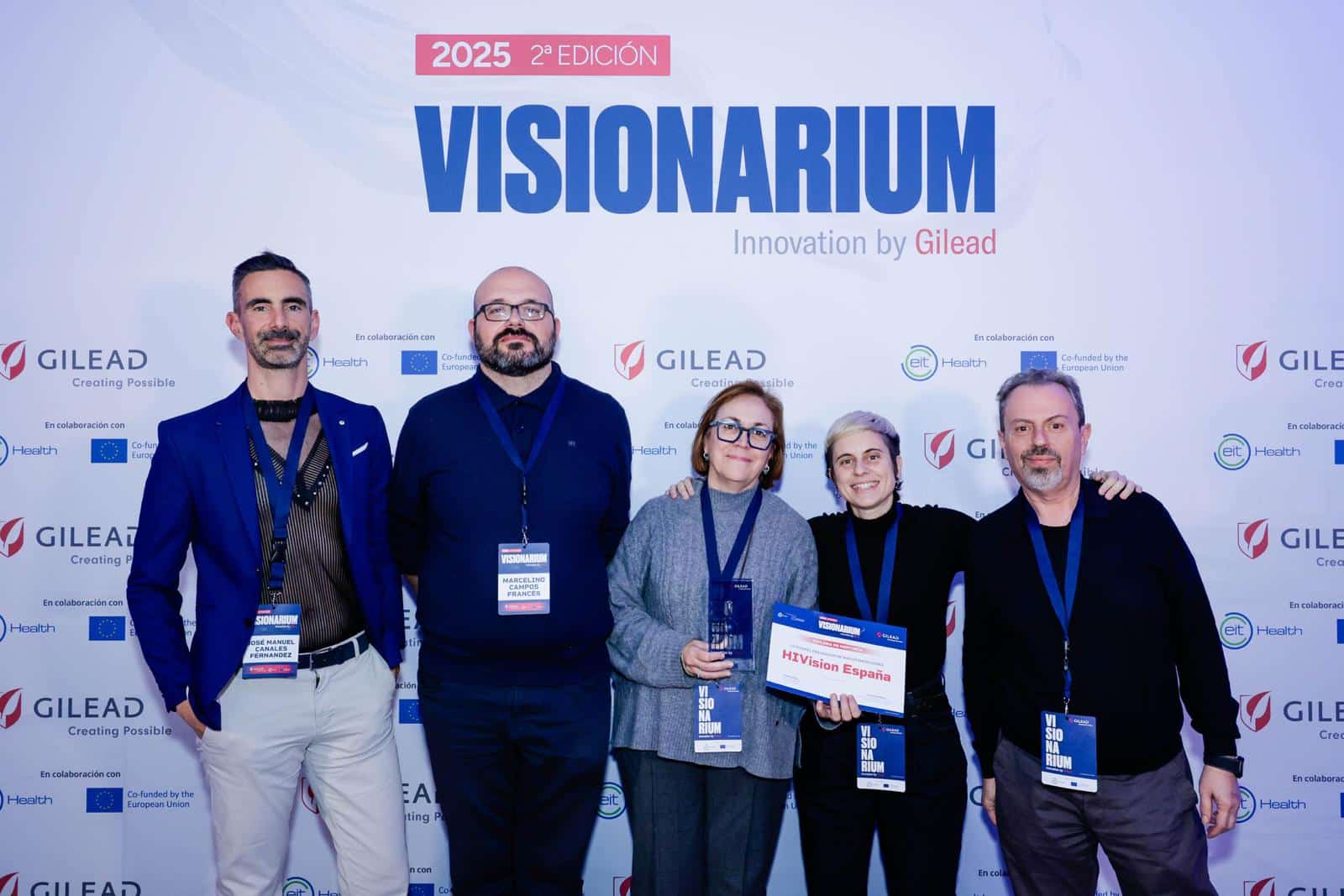 De izquierda a derecha: José Canales, Marcelino Campos, María José Galindo, Anaïs Corma y José María Sempere.